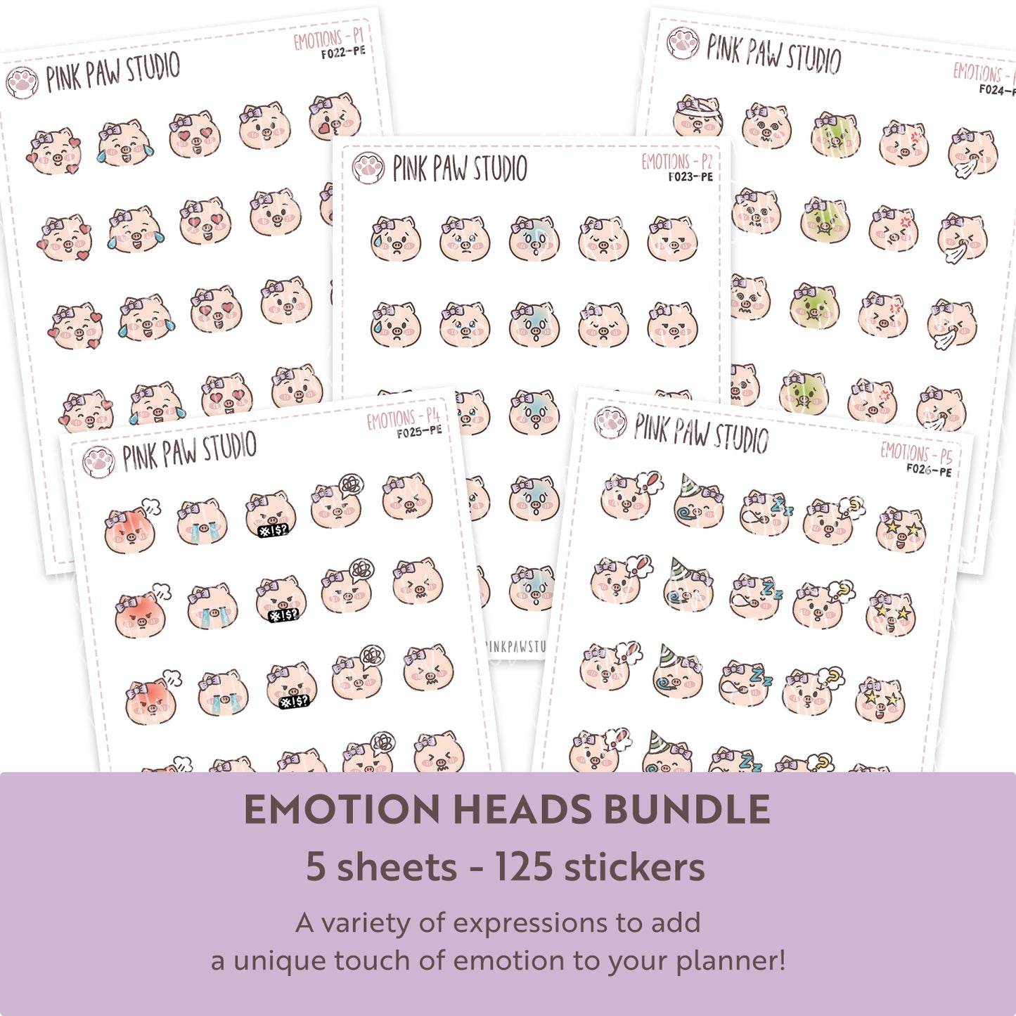 Emotion Heads - Peggy BUNDLE