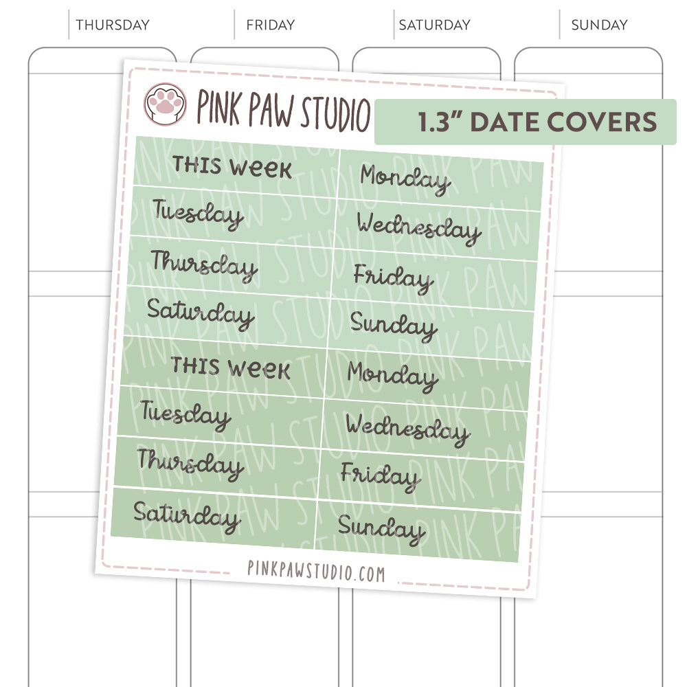Date Covers - Kato (1.3" & 1.5")