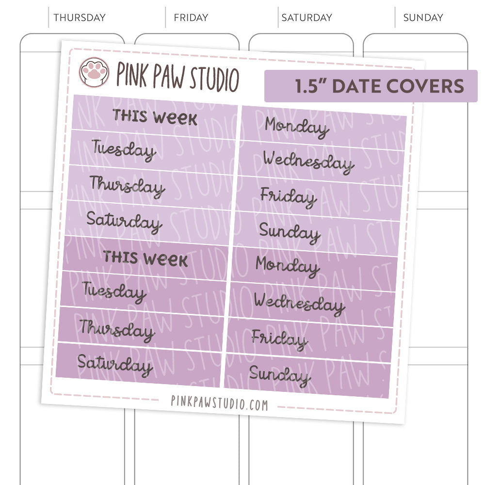 Date Covers - Peggy (1.3" & 1.5")