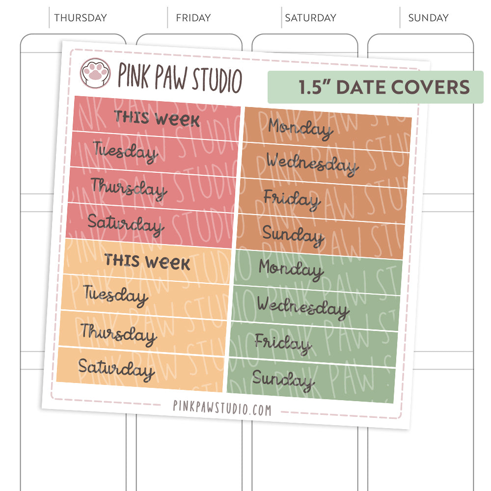 Date Covers - Coffee Time (1.3" & 1.5")