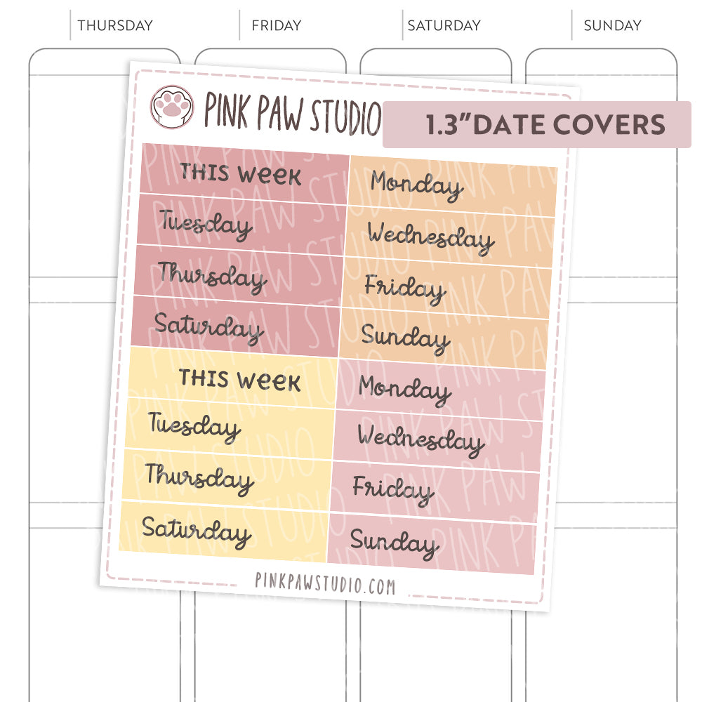 Date Covers - Planning Time (1.3" & 1.5")
