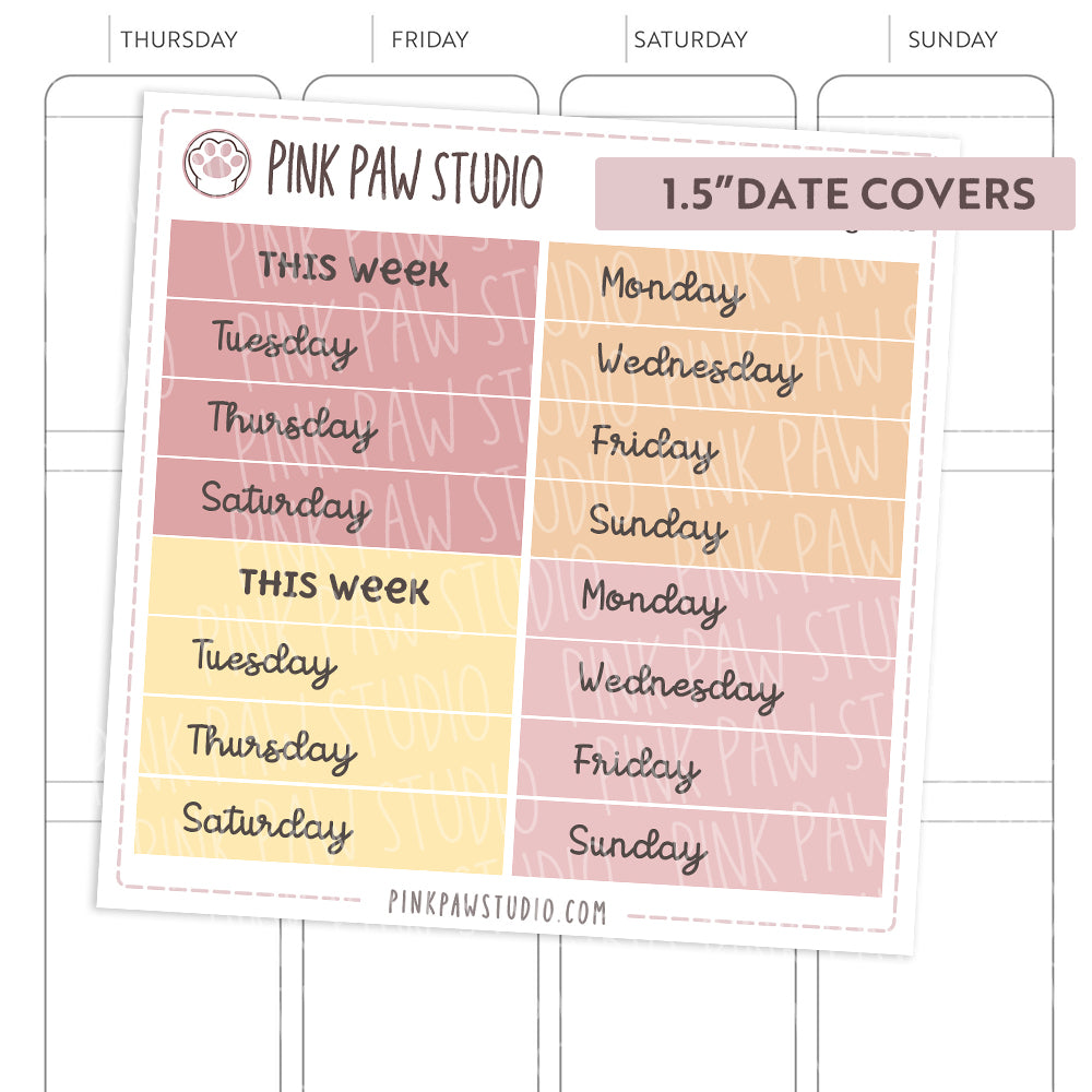 Date Covers - Planning Time (1.3" & 1.5")