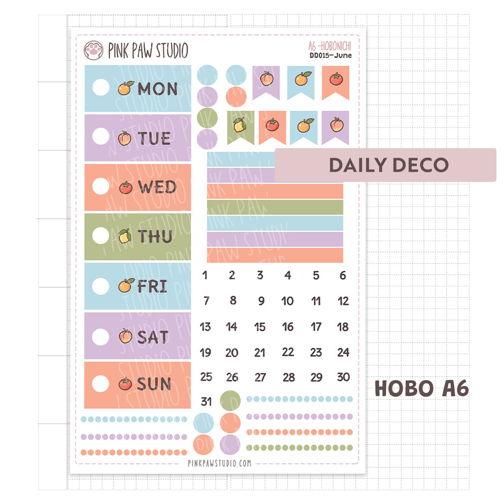 Daily Deco stickers - June