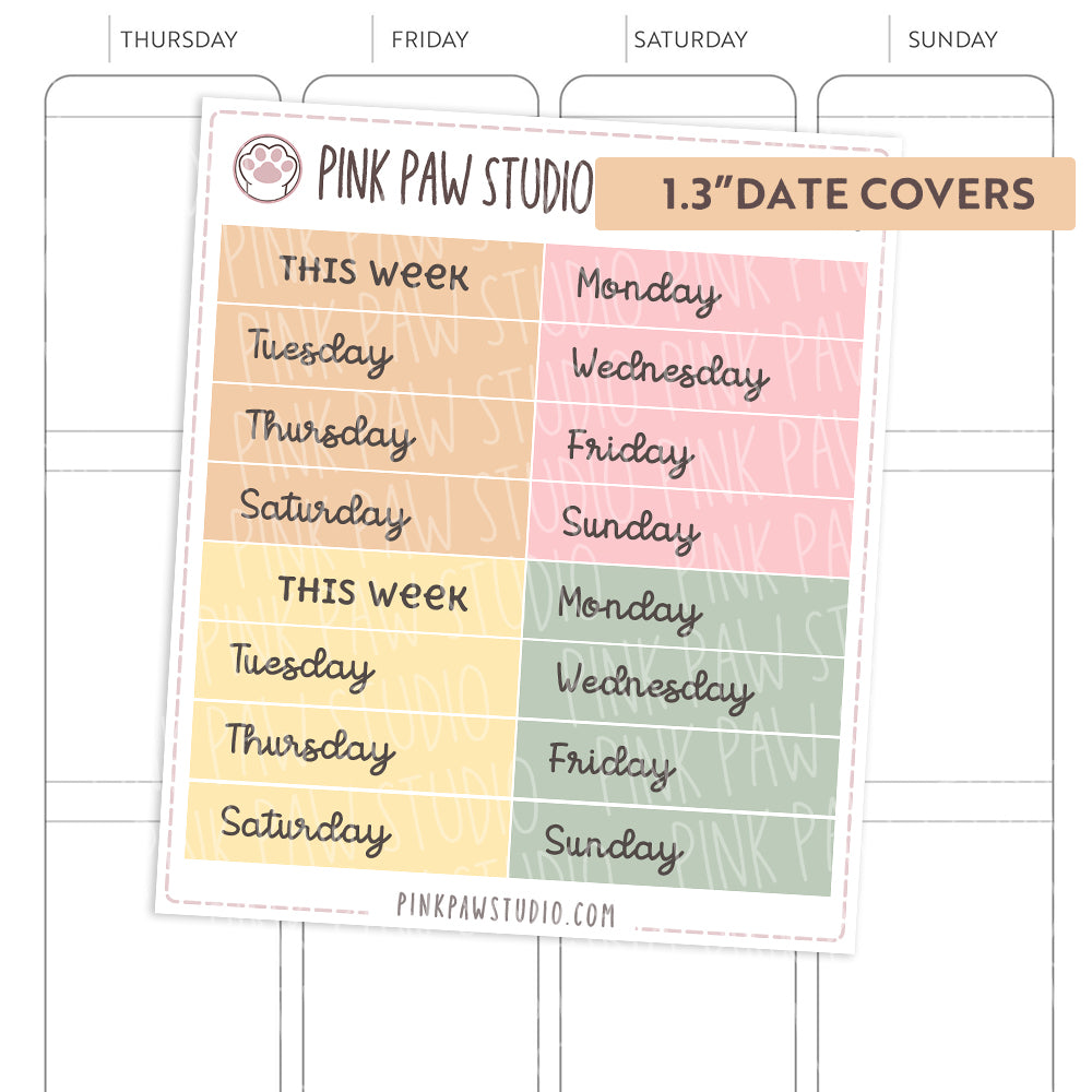 Date Covers - Christmas (1.3" & 1.5")