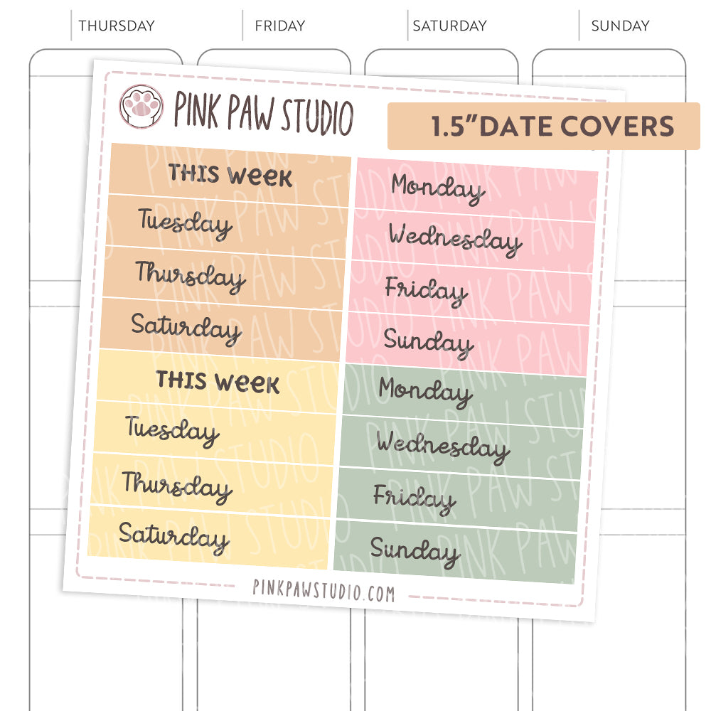 Date Covers - Christmas (1.3" & 1.5")