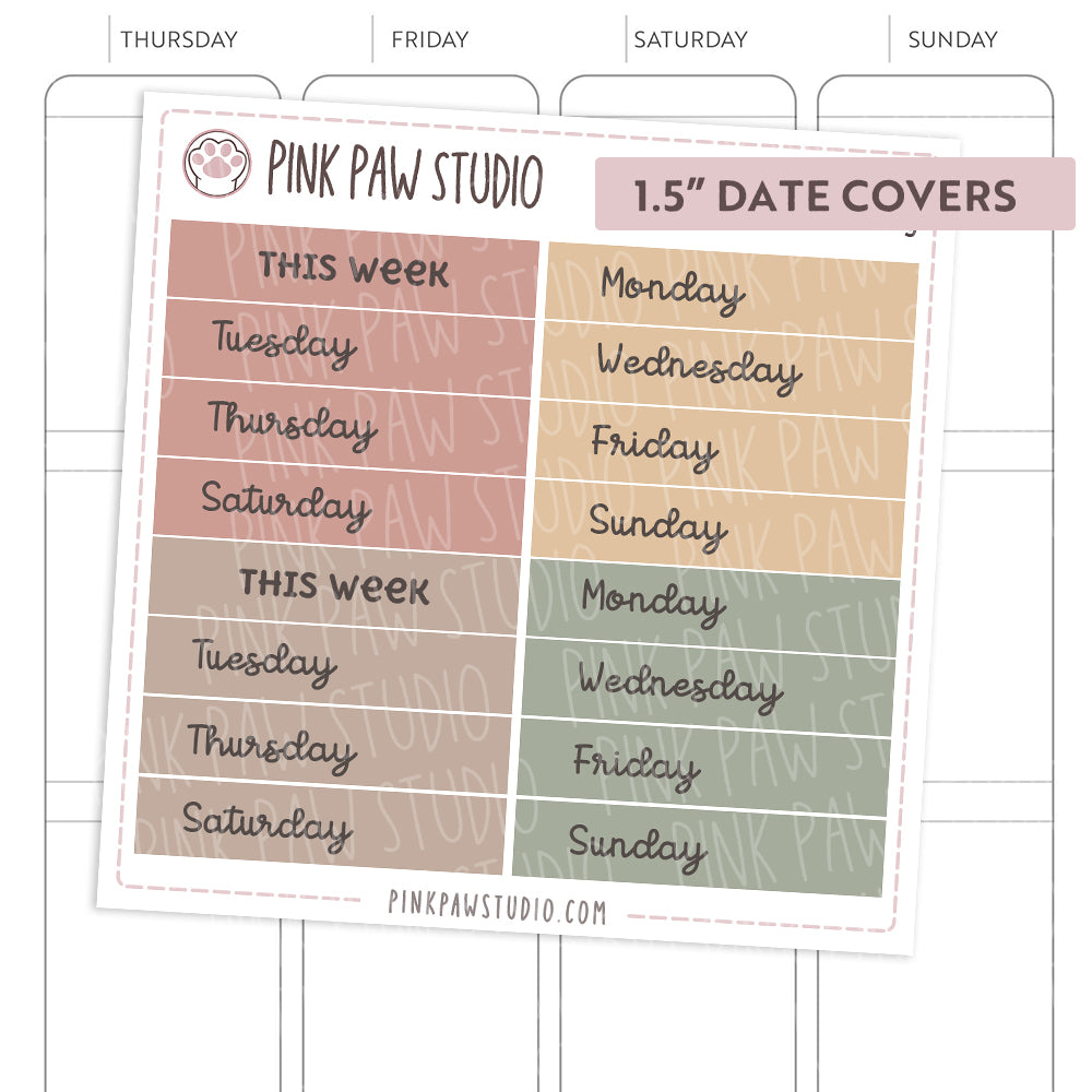 Date Covers - Haunted Library (1.3" & 1.5")