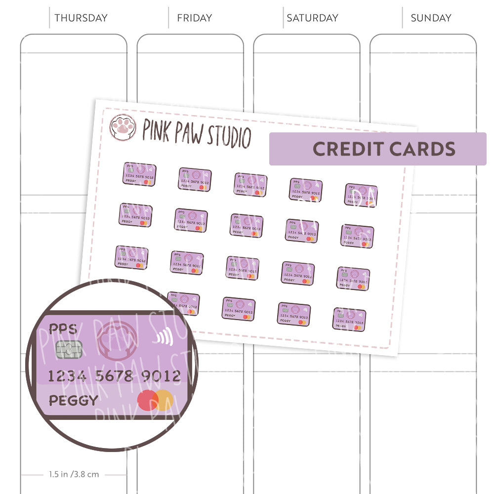 Mini Credit Cards - Peggy