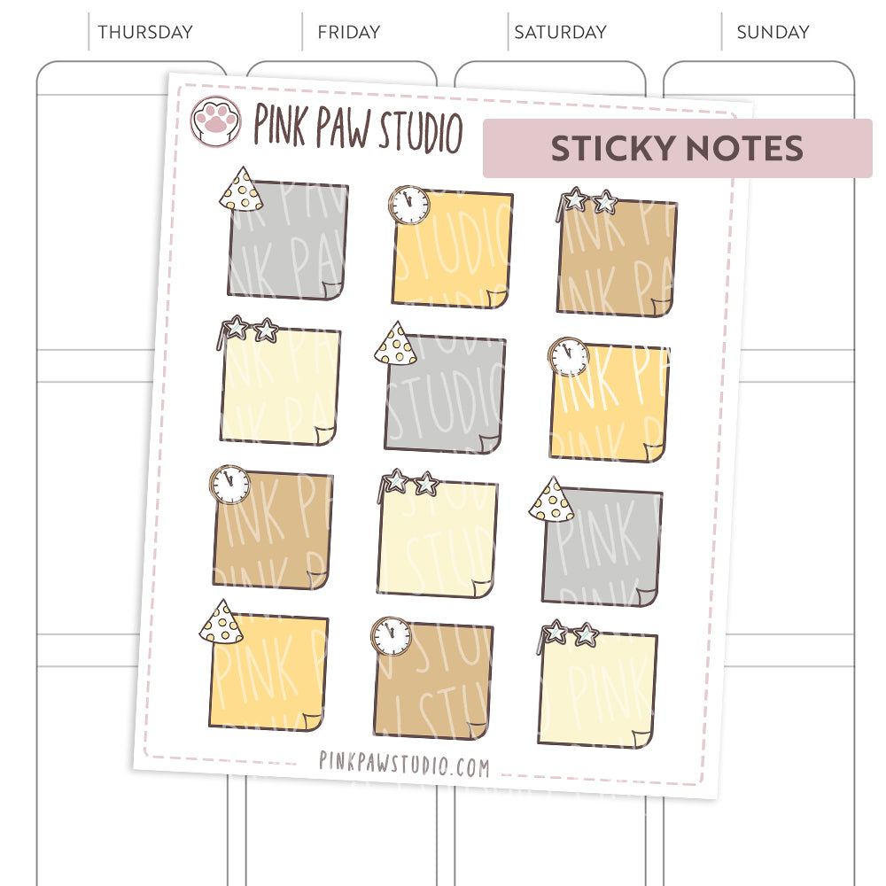 Sticky Notes New Year