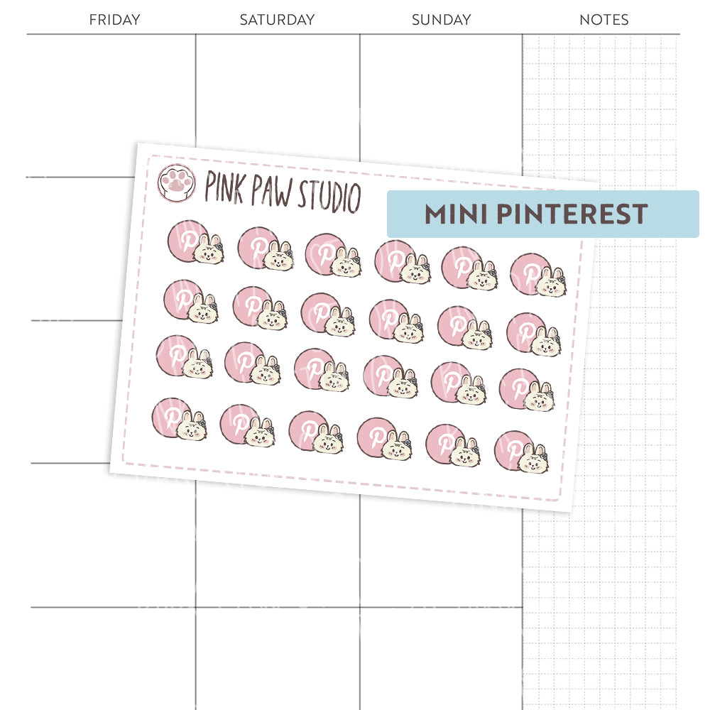 Mini Pinterest Icon - Bonnie