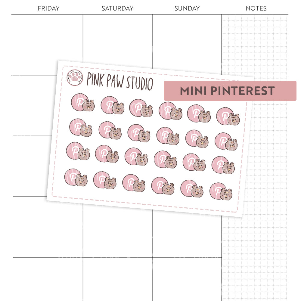 Mini Pinterest Icon - Bo
