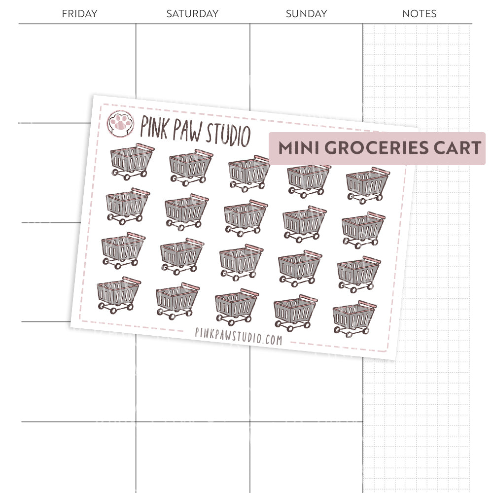 Mini Groceries cart Icon