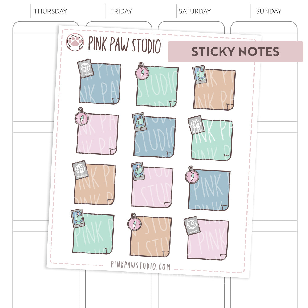 Sticky Notes - Travel
