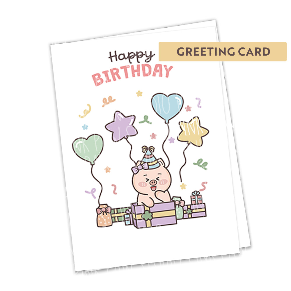 Birthday Bash Greeting Card - Peggy
