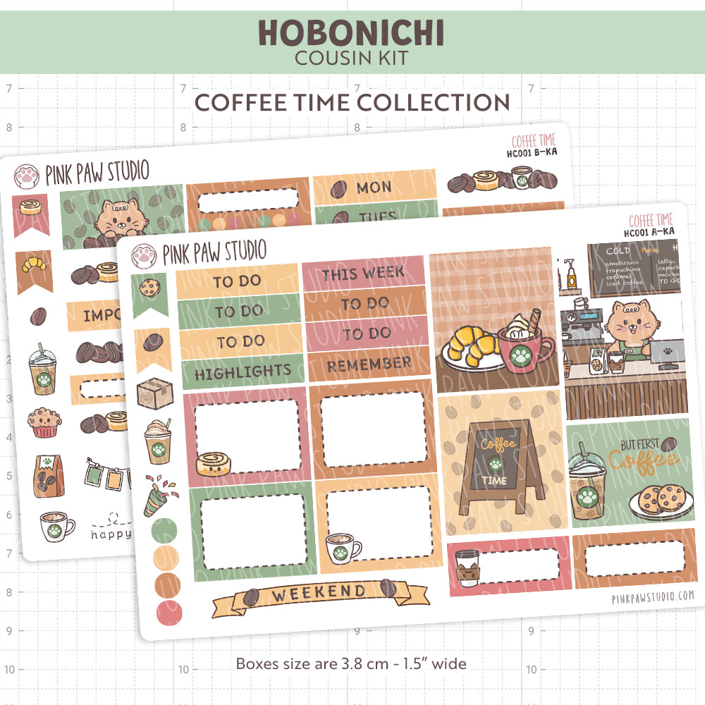 Coffee Time Hobonichi Cousin Kit