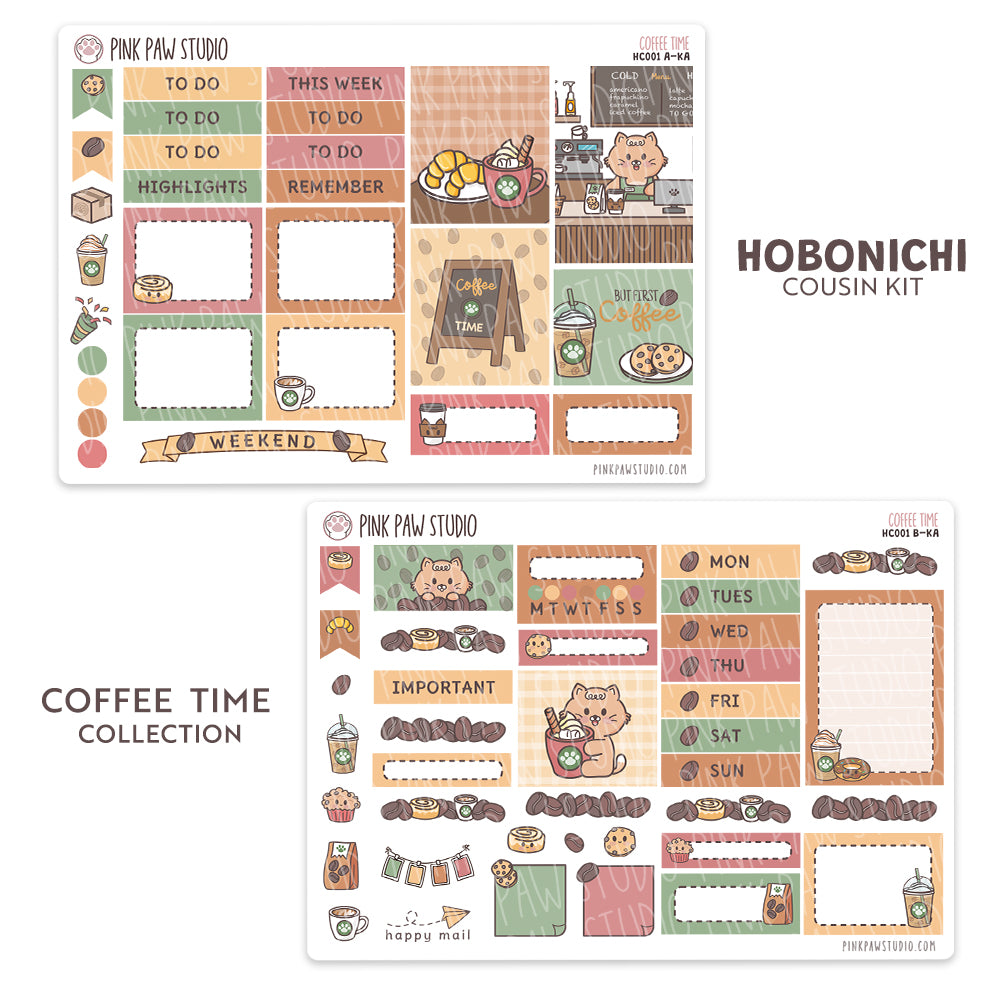 Coffee Time Hobonichi Cousin Kit