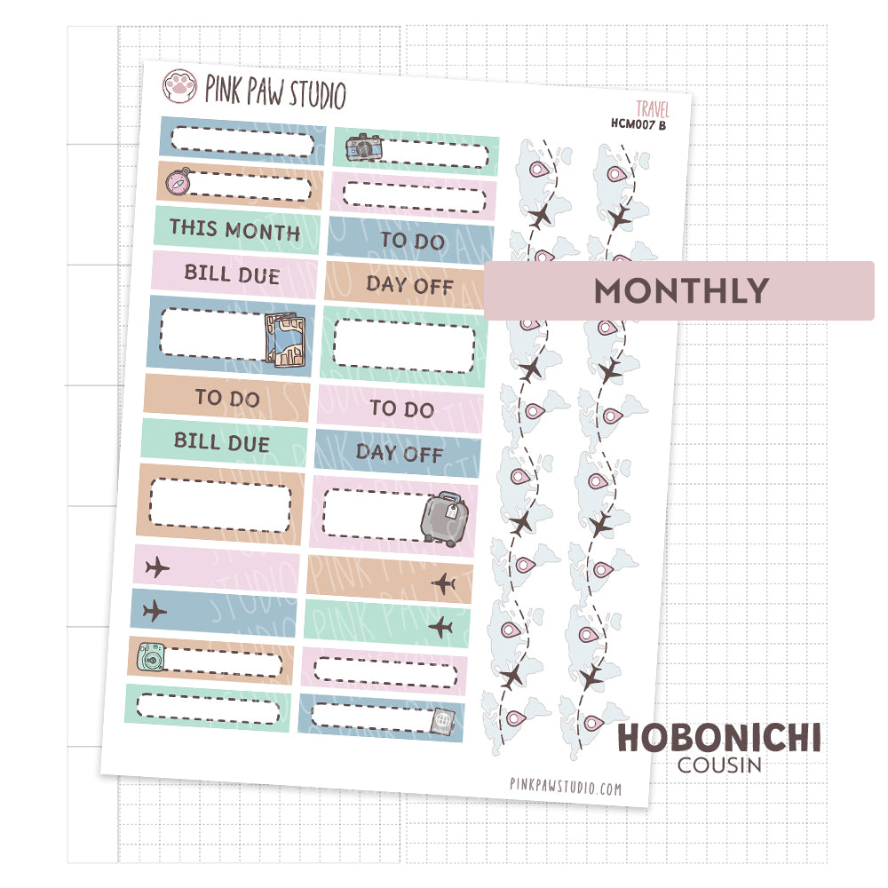 Travel Hobonichi Cousin Monthly