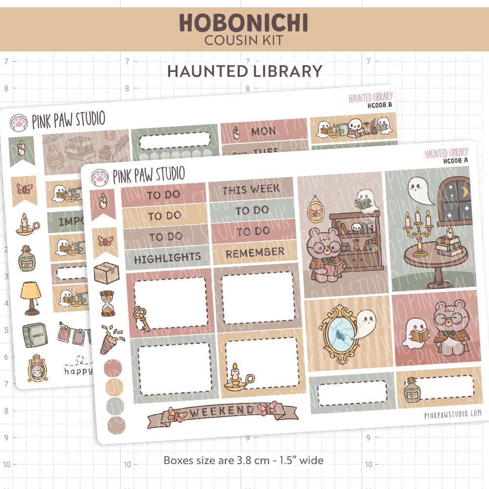 Haunted Library Hobonichi Cousin Kit