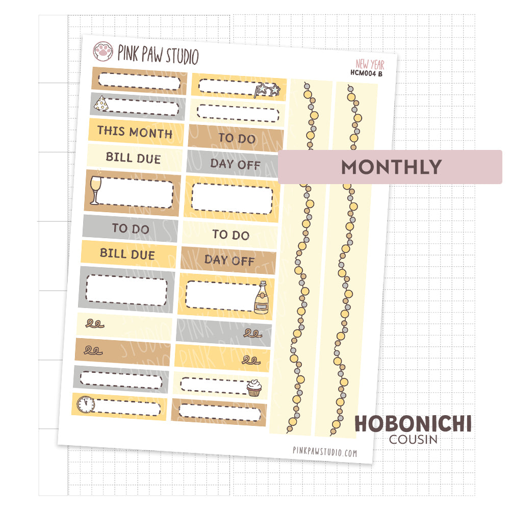 Hobonichi Cousin Monthly- New Year 2026