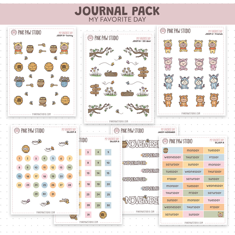 Journal stickers pack - My Favorite Day