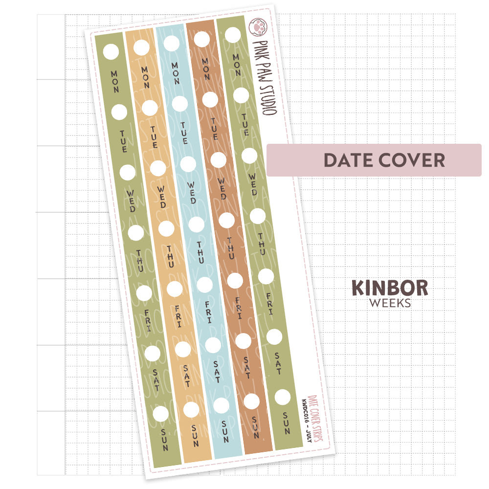 Kinbor Date Covers - July