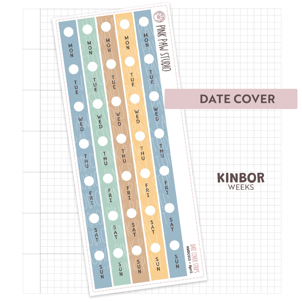 Kinbor Date Covers - April