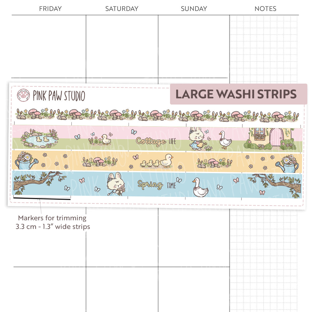 Large Washi Strips - March