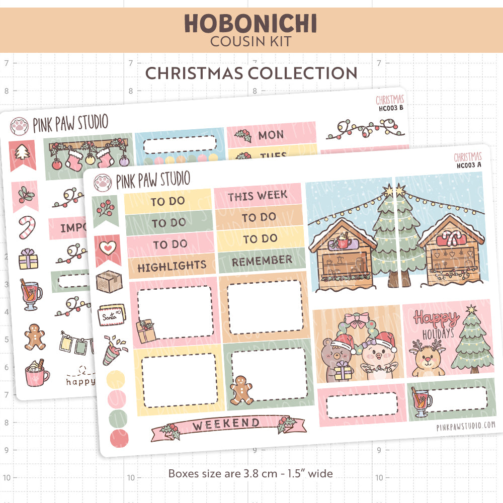 Christmas Hobonichi Cousin Kit