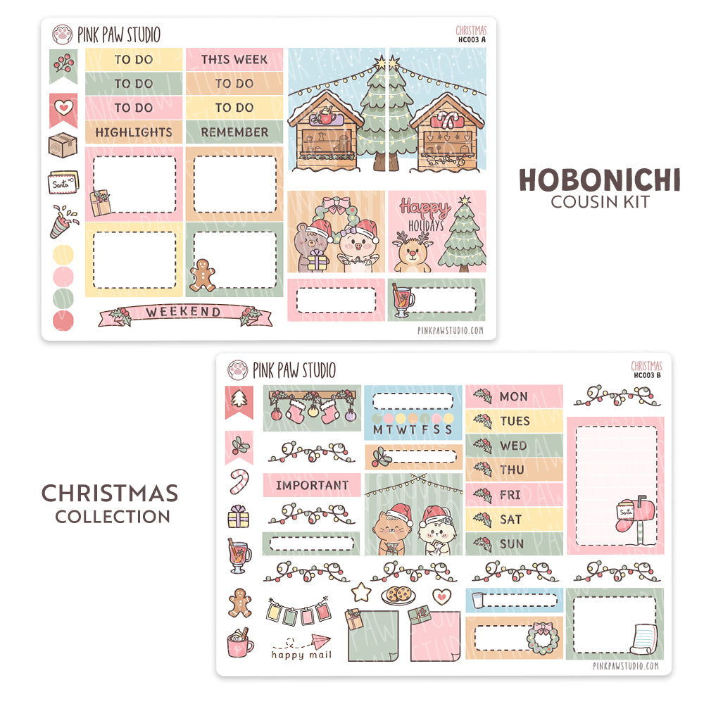 Christmas Hobonichi Cousin Kit