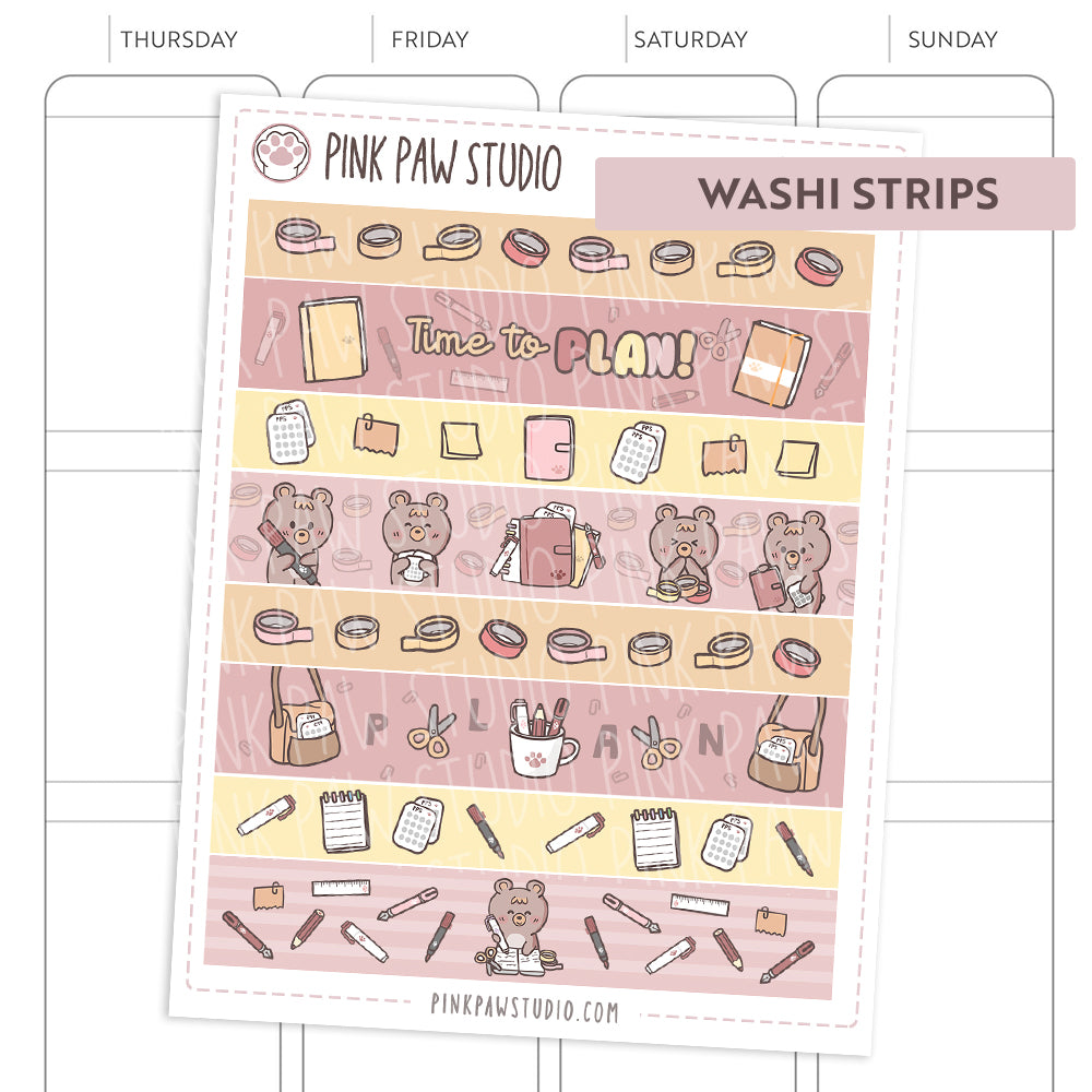 Washi Strips - Planning Time