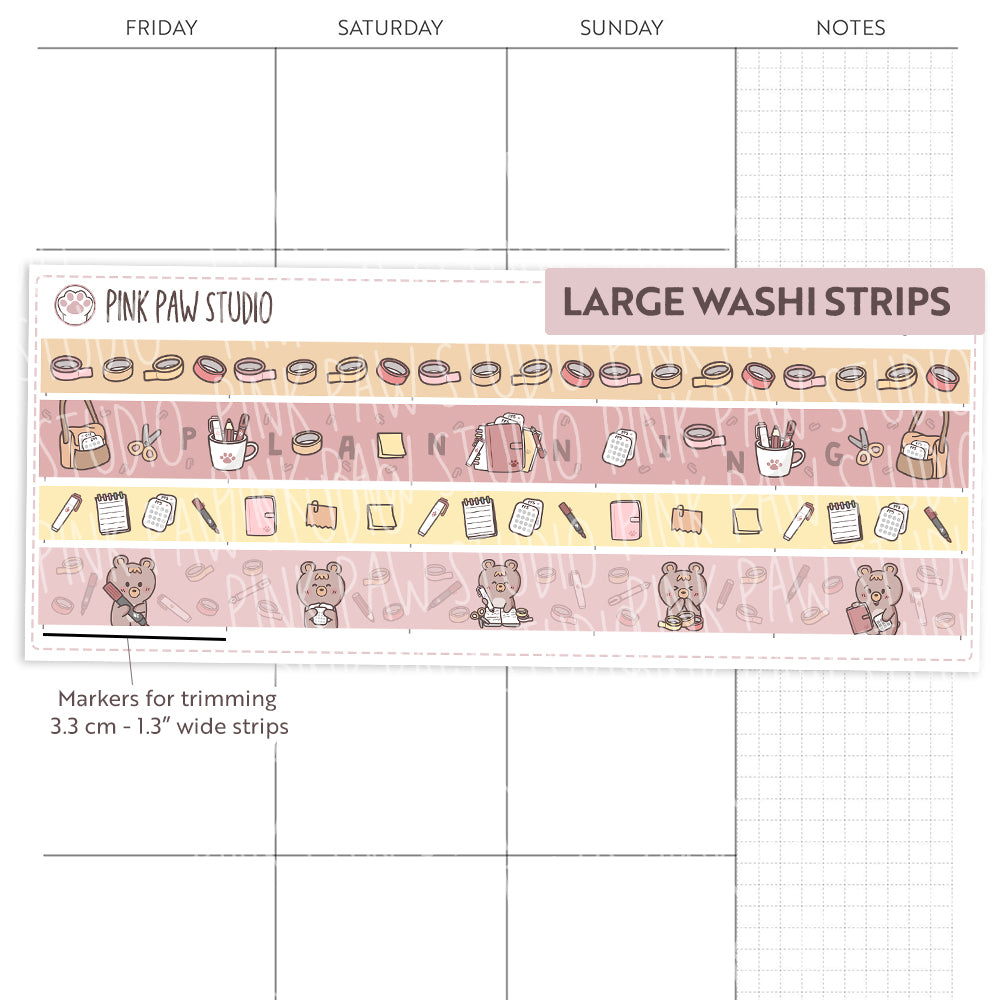 Large Washi Strips - Planning Time