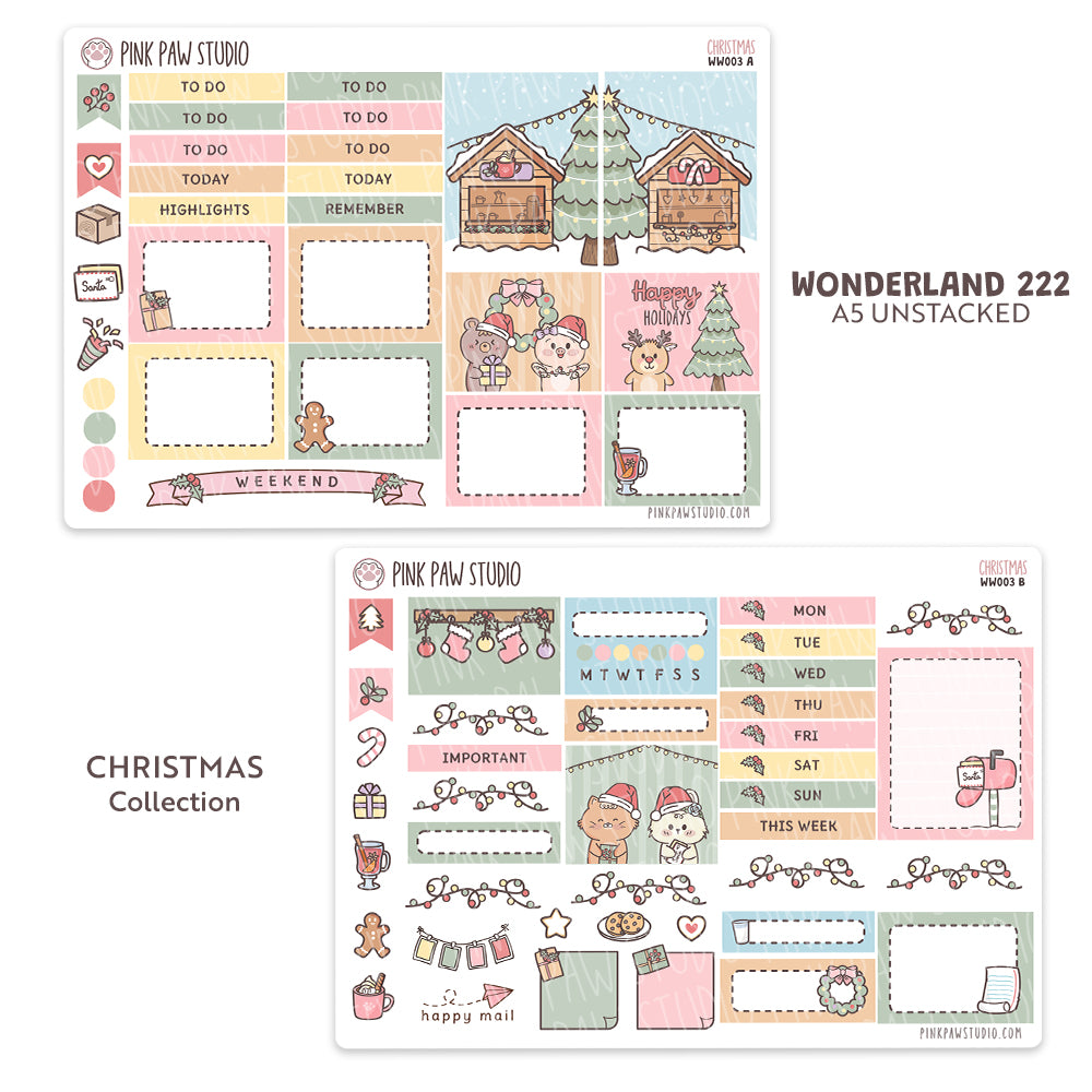 Wonderland222 A5 unstacked Kit - Christmas