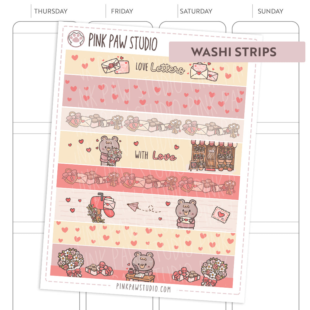 Washi Strips - February