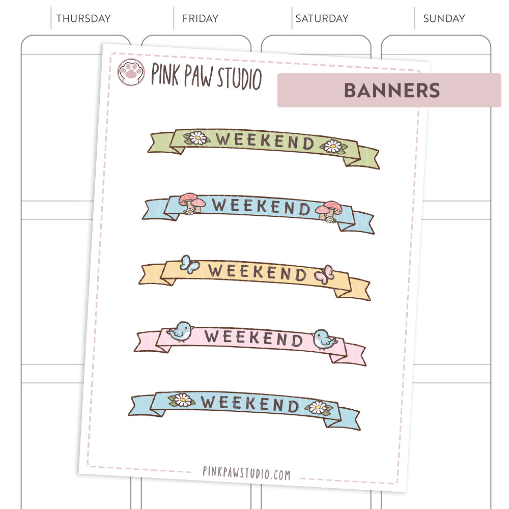 Weekend Banners - March