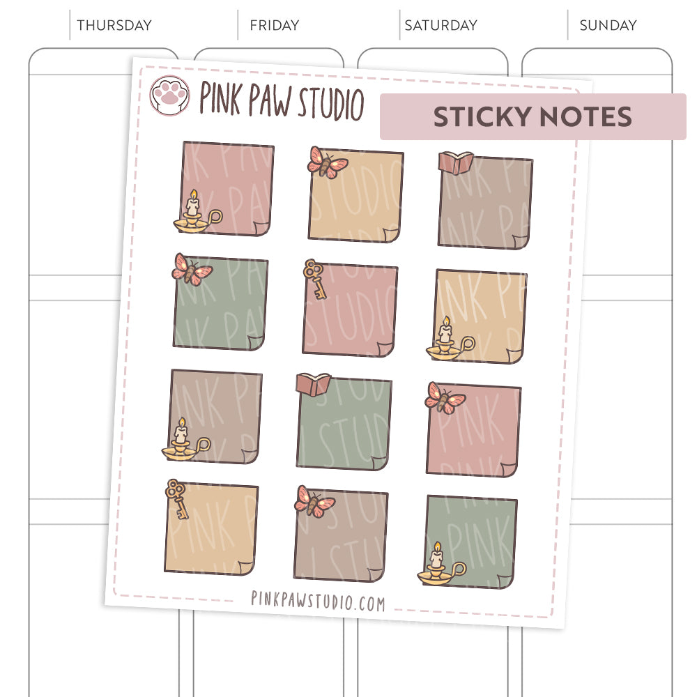 Sticky Notes - Haunted Library