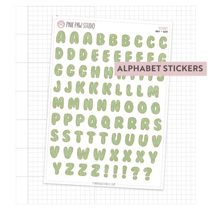 Alphabet Stickers - May