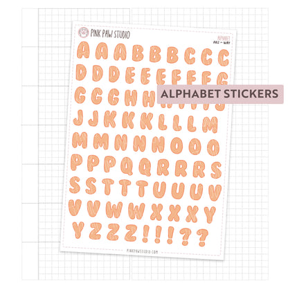 Alphabet Stickers - May