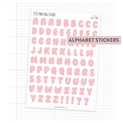 Alphabet Stickers - May