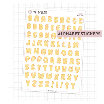Alphabet Stickers - May