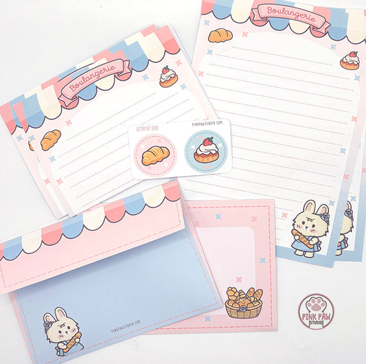 Handmade Letter Writing Set - Bonnie Boulangerie