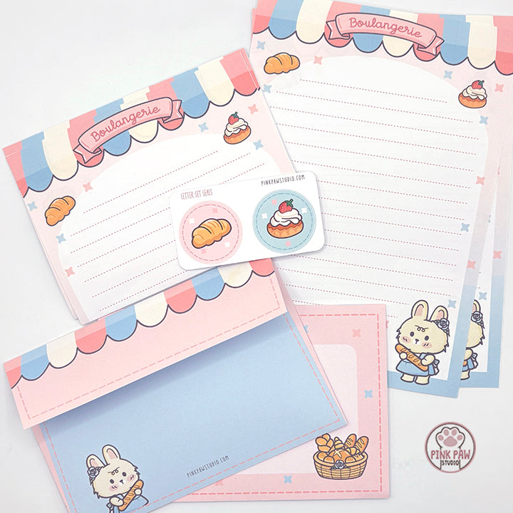 Handmade Letter Writing Set - Bonnie Boulangerie