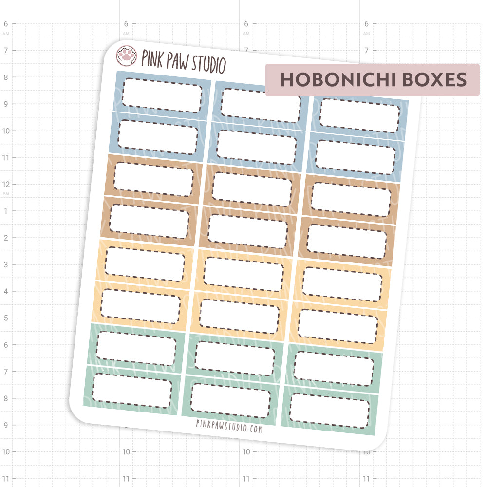 Hobonichi Cousin boxes - April