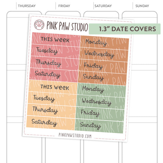 Date Covers - Coffee Time (1.3" & 1.5")