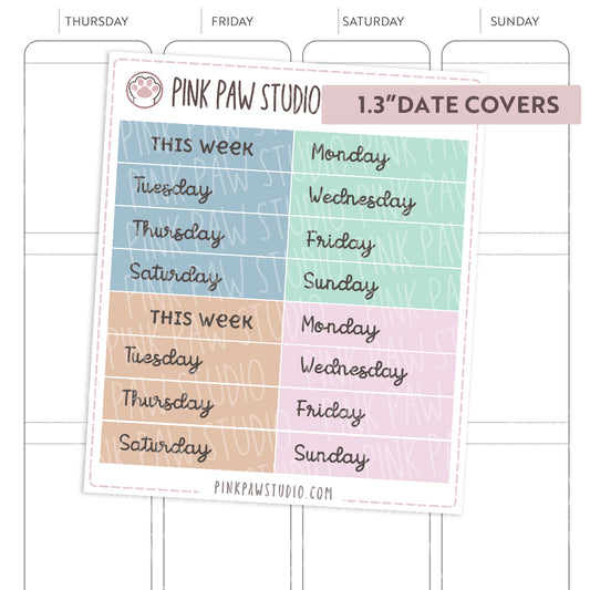 Date Covers - Travel (1.3" & 1.5")