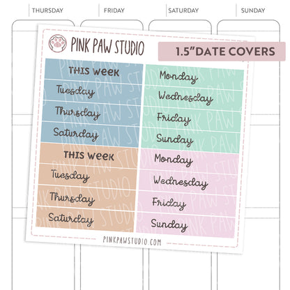 Date Covers - Travel (1.3" & 1.5")