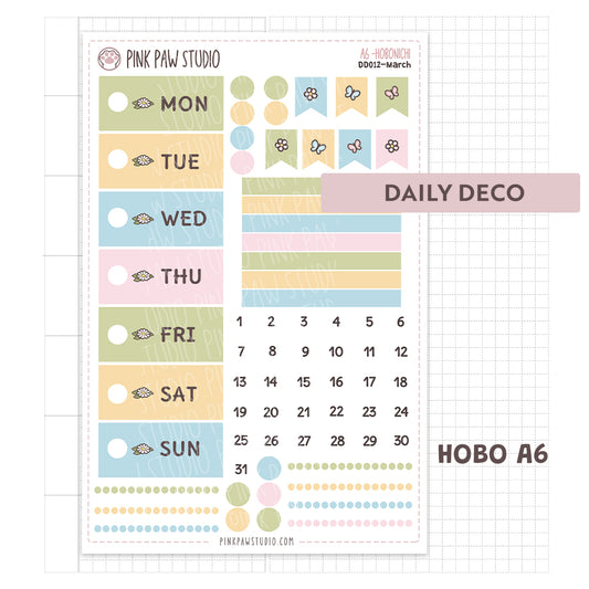 Daily Deco stickers - March
