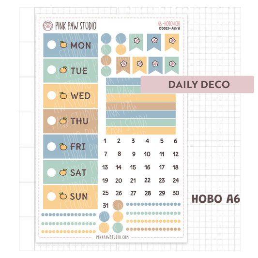 Daily Deco stickers - April