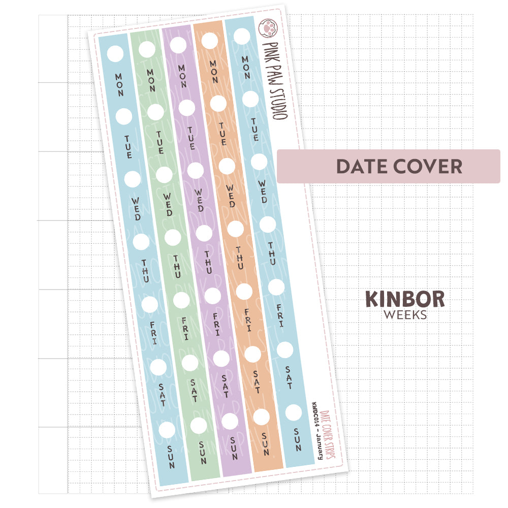 Kinbor Date Covers - January