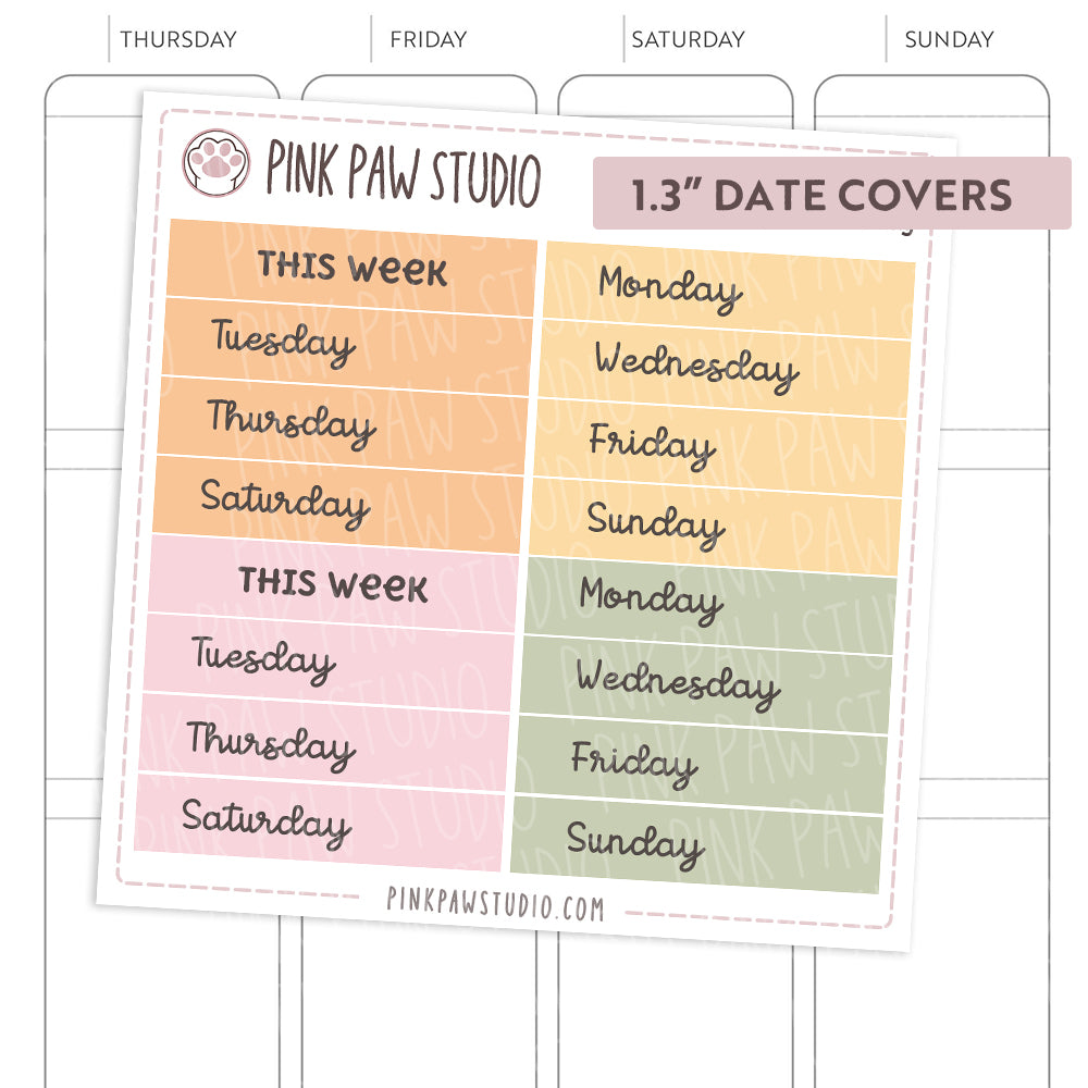 Date Covers - My Favorite Day (1.3" & 1.5")