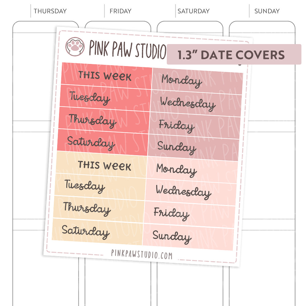 Date Covers - February (1.3" & 1.5")