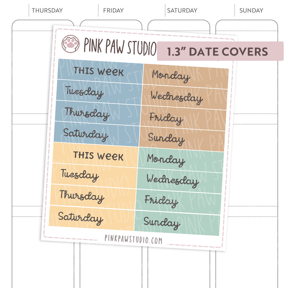 Date Covers - April (1.3" & 1.5")